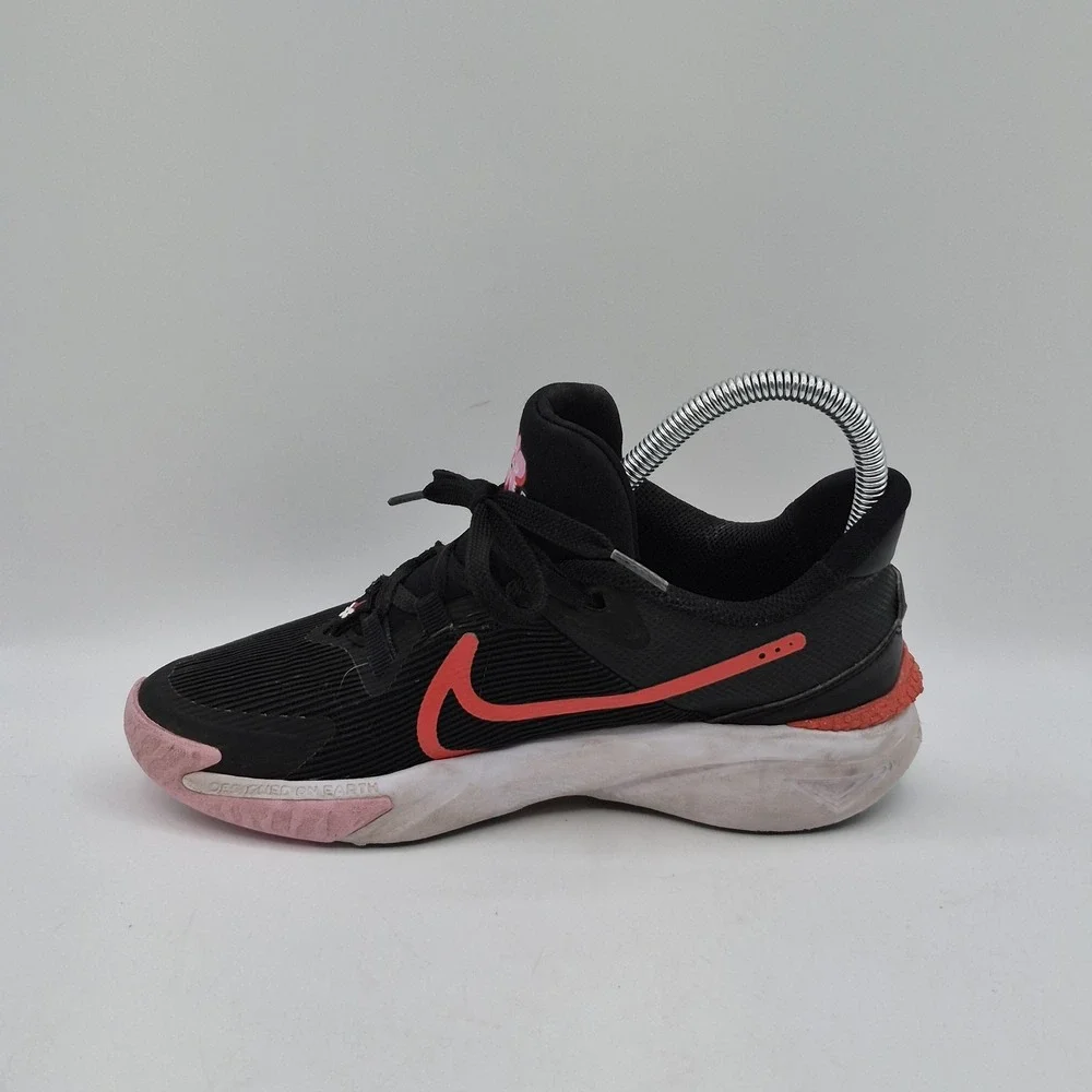 Nike Running Shoes Youth Size 3.5Y Black Pink Flower Mesh Sneaker FJ8077-001 - Picture 4 of 13